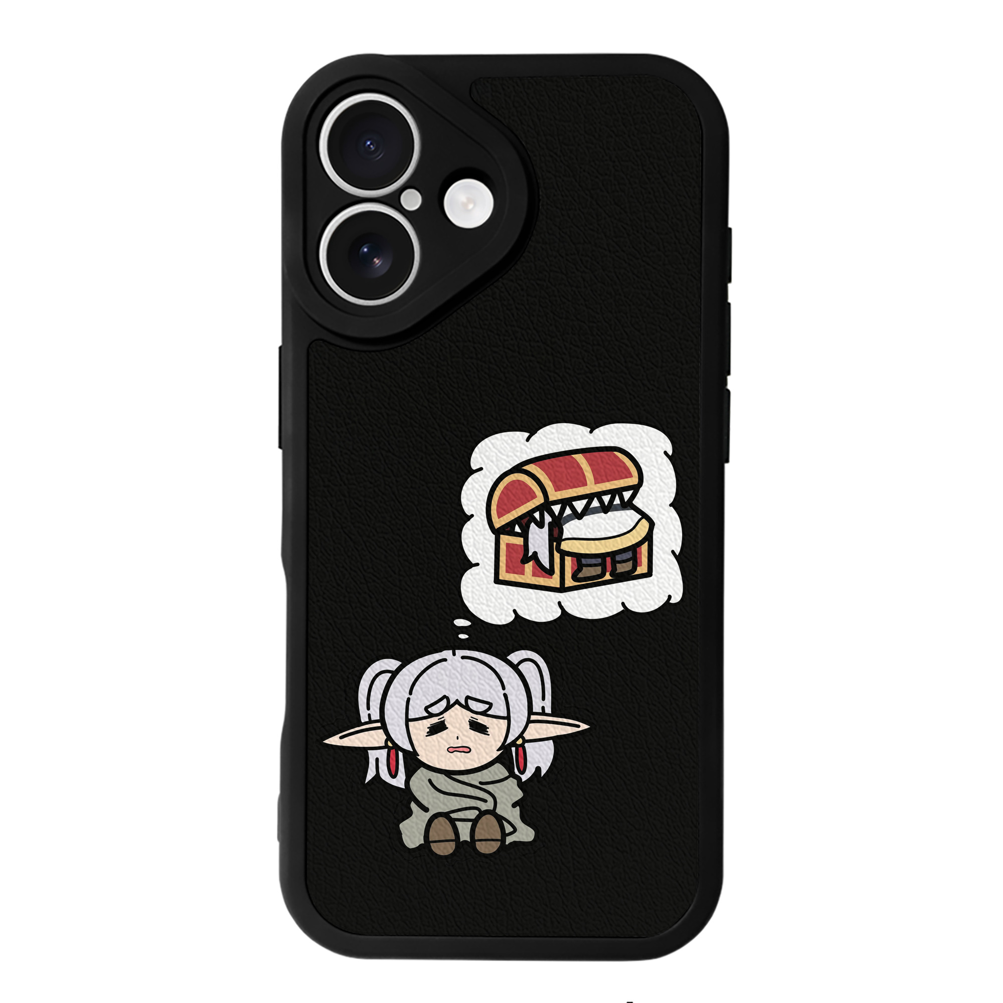 （画像用） 葬送のフリーレン Frieren 【iPhone 16シリーズ対応】シリコンスマホケース（レザー調） 材質：シリコン